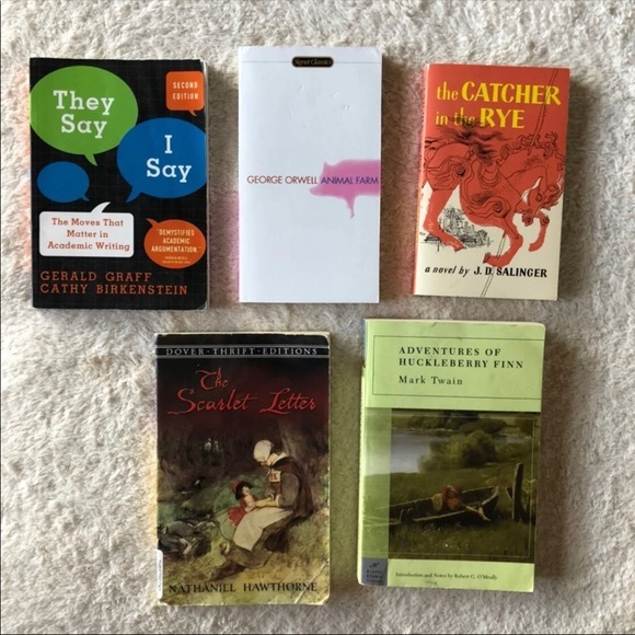 High School AP Lit English Class Books